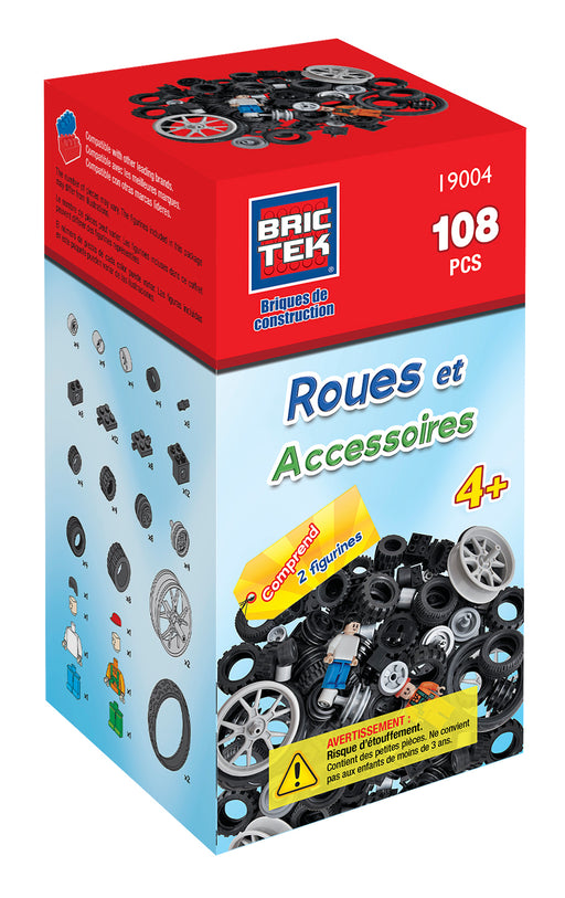 Ensemble de roues et accessoires pour blocs «Brictek»