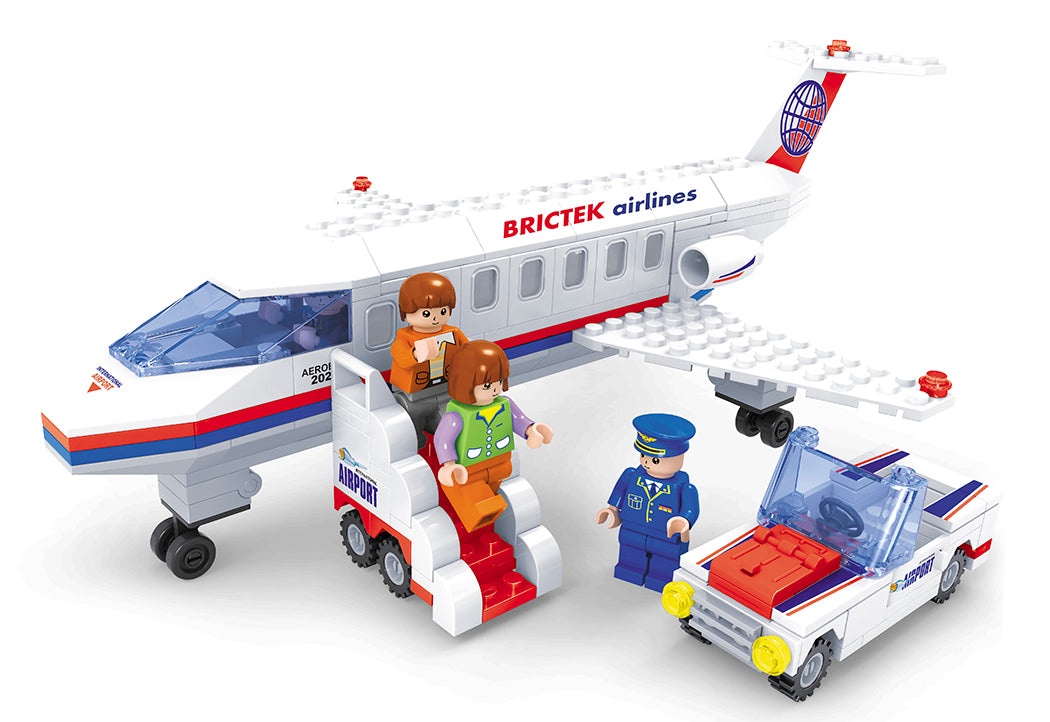Ensemble de blocs «Brictek» Aéroport – Jet privé