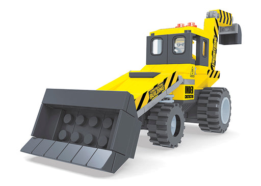 Ensemble de blocs «Brictek» Construction – Tracteur avec pelles