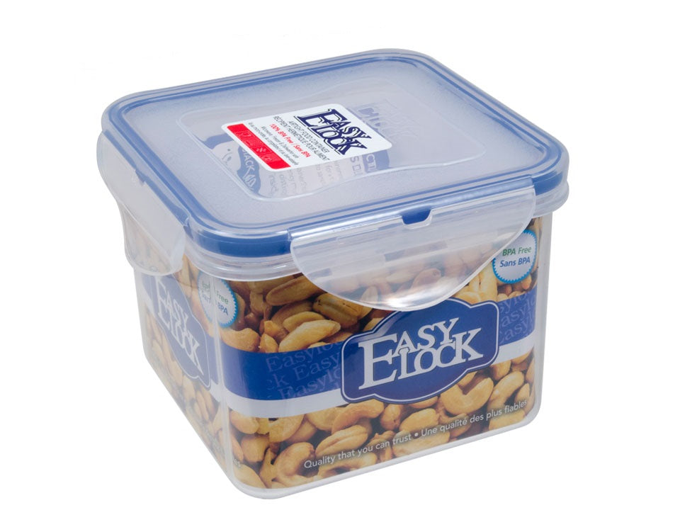 Contenant à nourriture en plastique sans BPA muni d’un couvercle «Easy Lock»