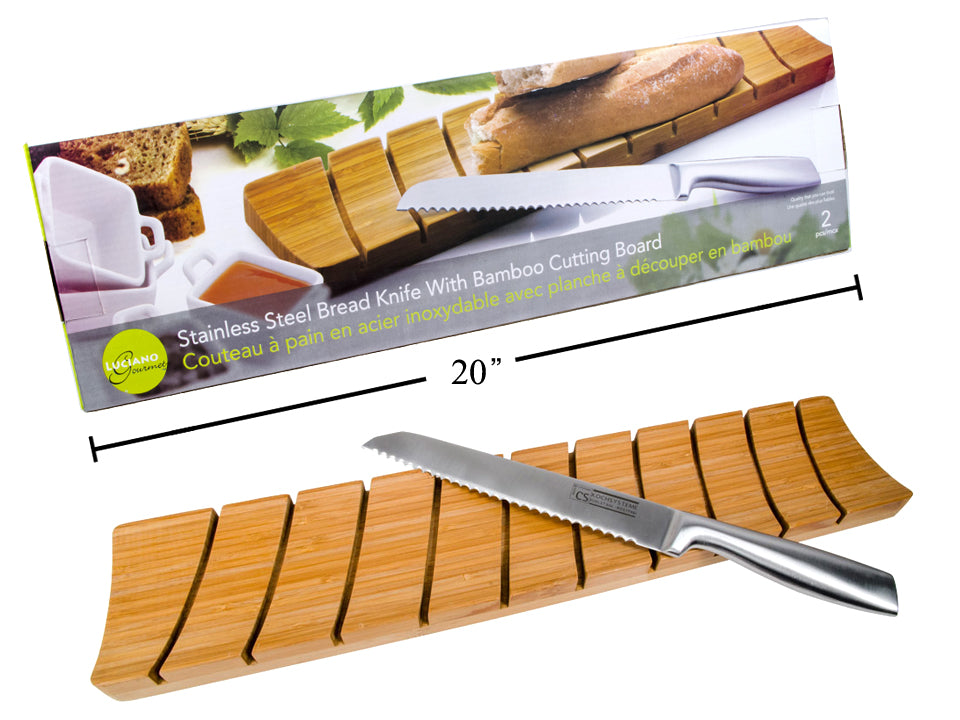 Ensemble de planche à pain et couteau «Luciano Gourmet»