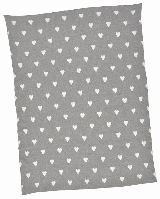 Couverture pour enfant en coton naturel, gris et blanc